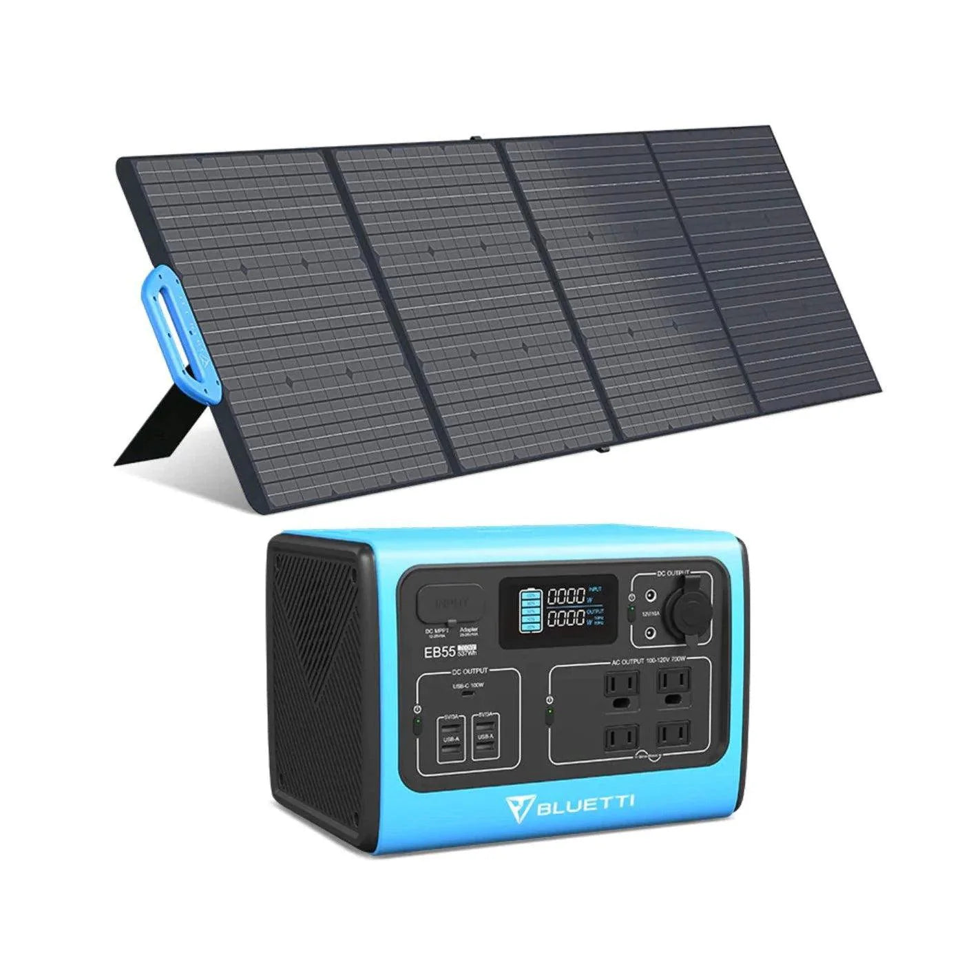 700W 537Wh + 1* PV120 Solar Panel USP Mode Portable Solar Generator
